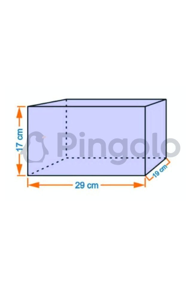 Şeffaf Gümüş İşlemeli Küçük Boy Pleksi Bohça Kutusu