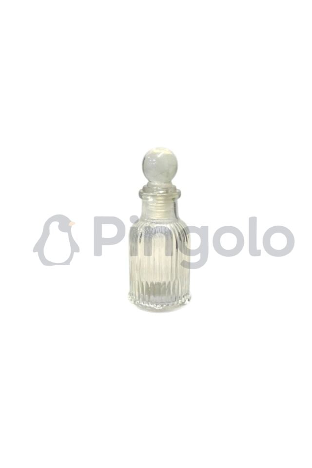 10 Adet Söz, Nişan, Nikah, Düğün Hediyelik Hürrem Çizgili Cam Şişe