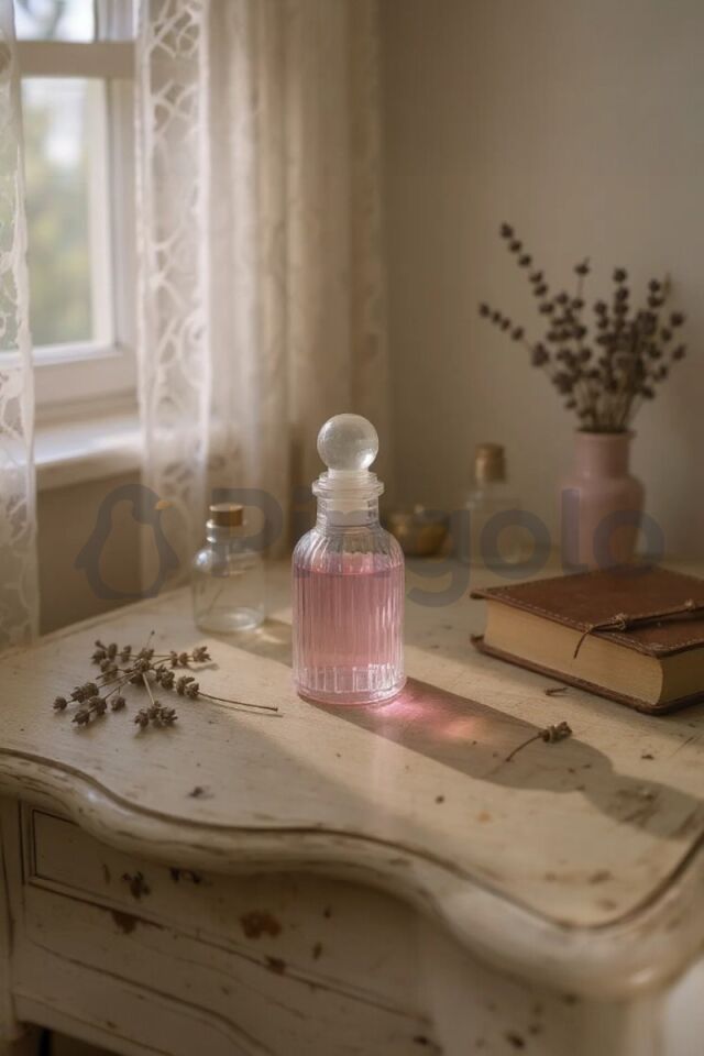 10 Adet Söz, Nişan, Nikah, Düğün Hediyelik Hürrem Çizgili Cam Şişe