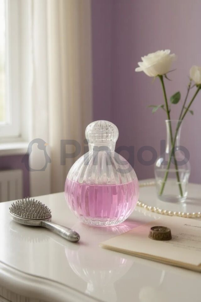 Çizgili Damla Cam Şişe Söz, Nişan, Nikah, Düğün Hediyelik 10 Adet