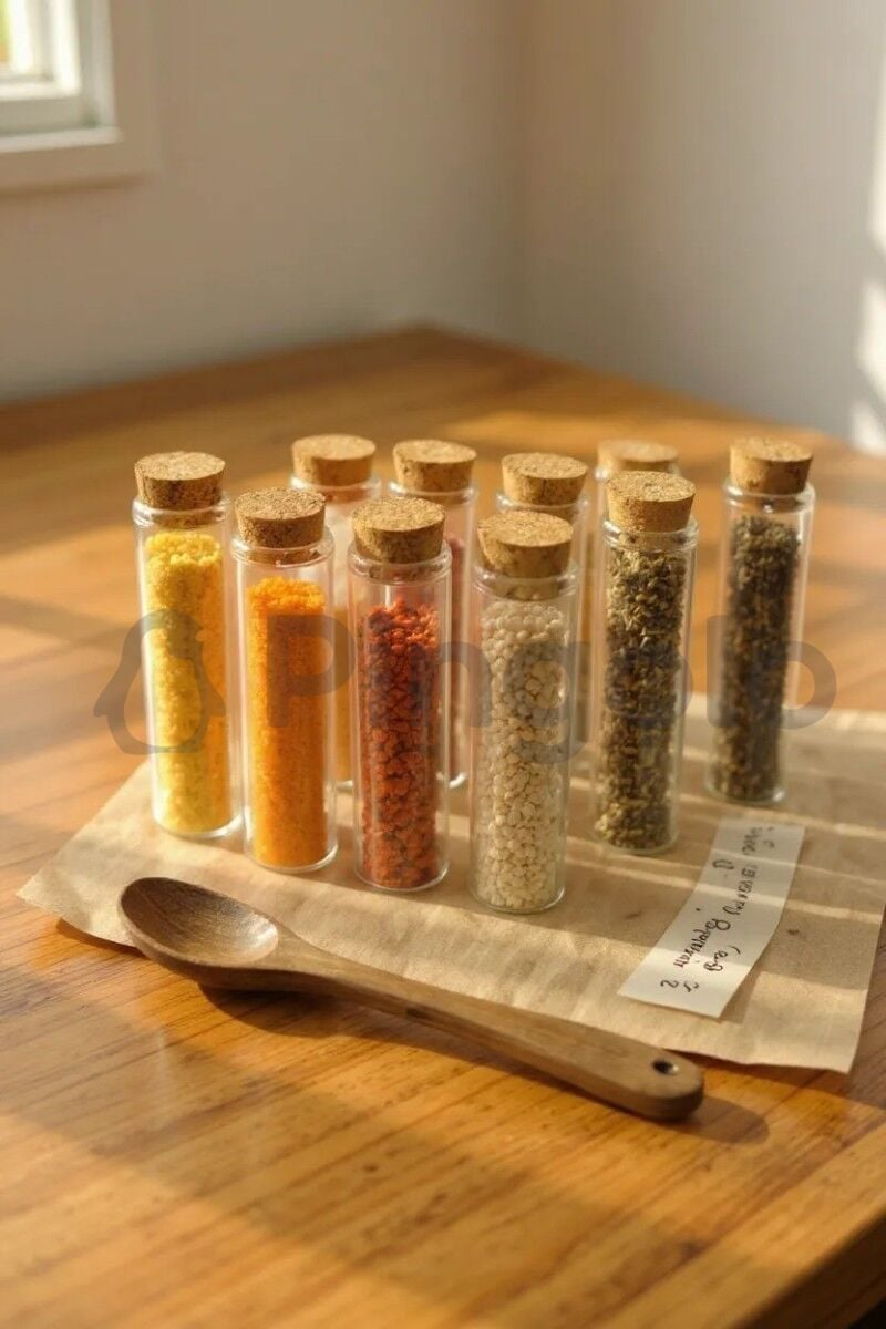 Mantar Kapaklı Cam Şişe 8 cm Nişan, Nikah, Düğün Hediyelik 50 Adet