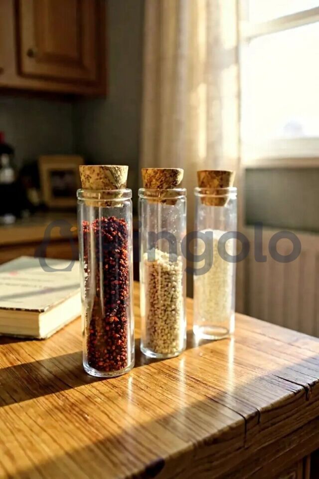 Mantar Kapaklı Cam Şişe 10 cm Söz, Nişan, Nikah, Düğün Hediyelik 50 Adet