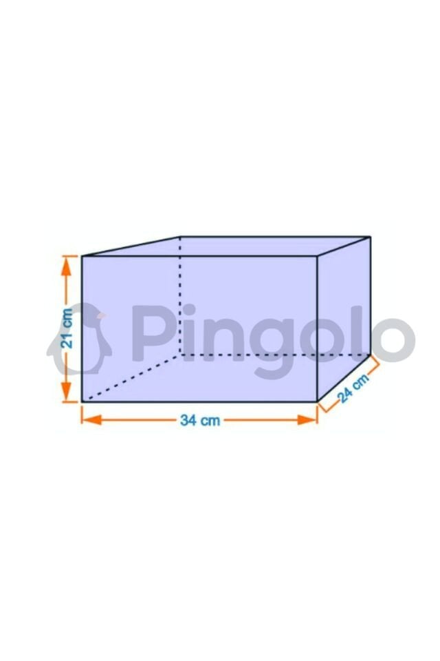 Şeffaf Gümüş İşlemeli Pleksi Orta Boy Bohça Kutusu