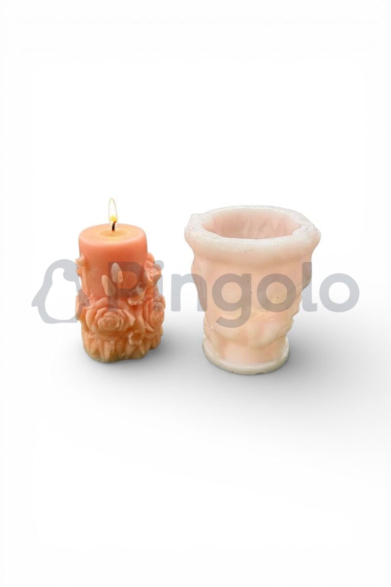 Güllü Silindir Silikon Kalıp