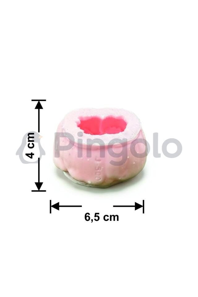 Kalp Gül Silikon Kalıp