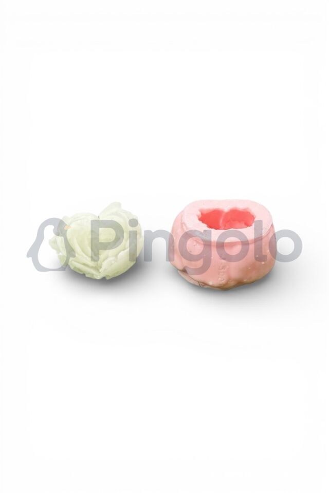 Kalp Gül Silikon Kalıp