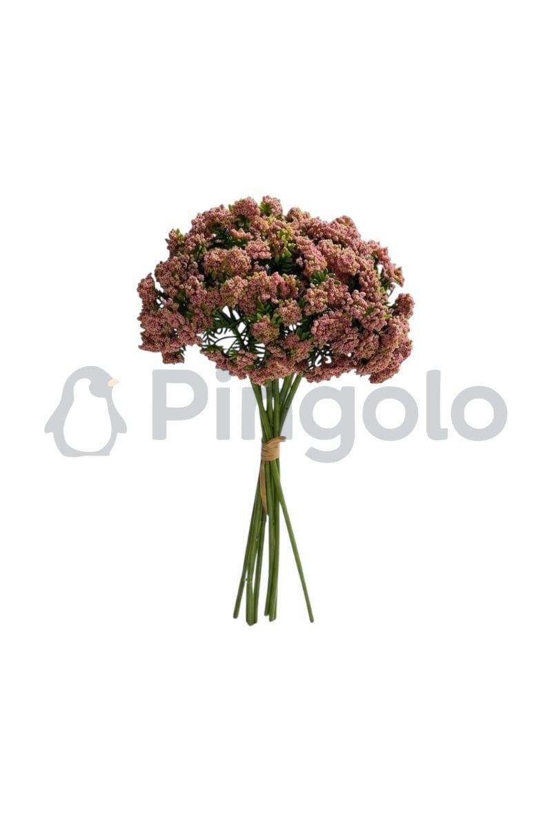 Sedum Cipso 9 Dallı Yapay Çiçek PNG-501 Pudra Pembe