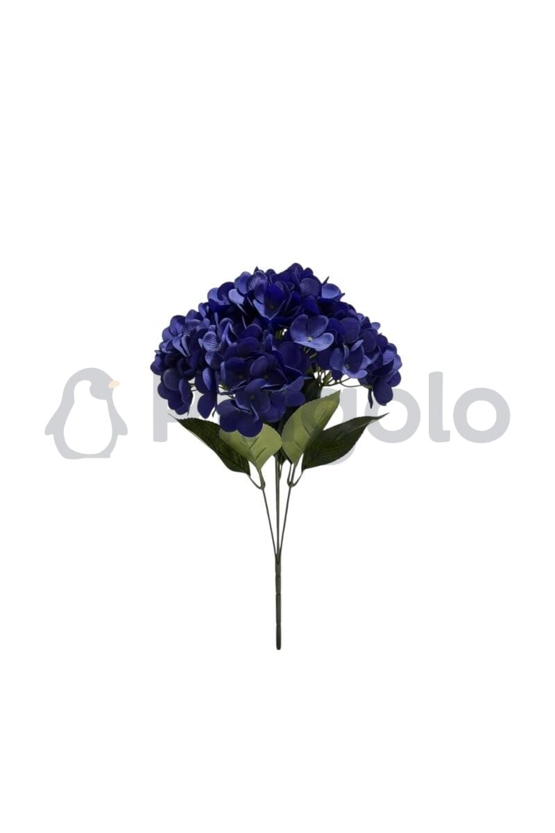 Ortanca 5 Dallı Yapay Çiçek PNG-505 Lacivert